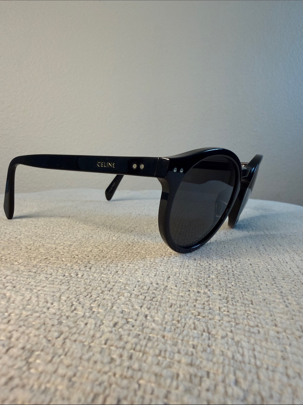Celine Round Black Sunglasses Cl 401531 01 52